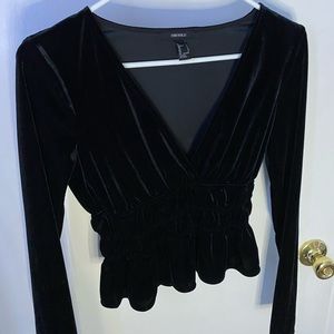 Perfect Soft Velvet V-Neck Party Top